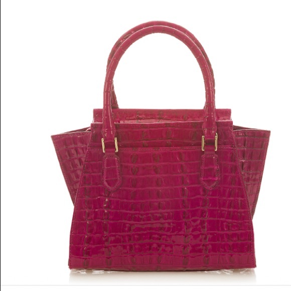 BRAHMIN Mini Priscilla Fuschia La Scala - Picture 9 of 14